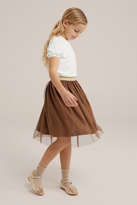 SKIRT MAXI LENGTH BROWN 2