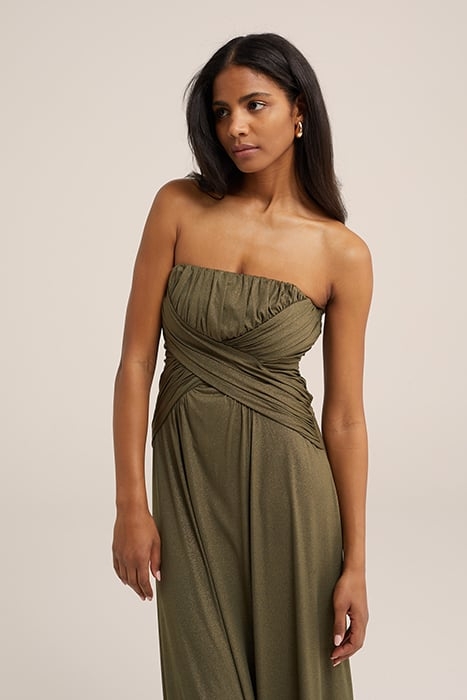 DRESS MAXI LENGTH ARMY GREEN 5