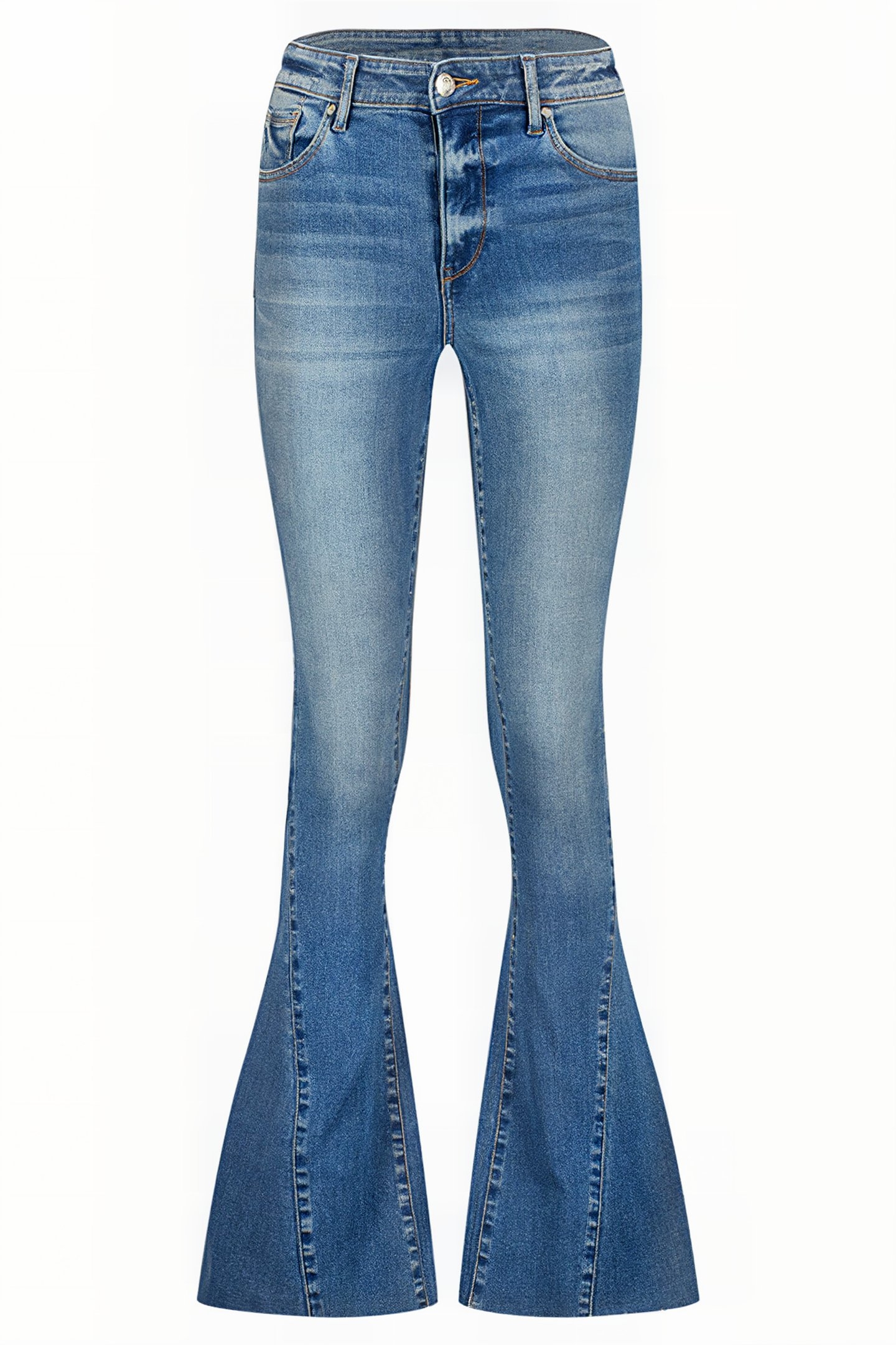 SUNRISE SEAM JEANS MID BLUE STONE 1