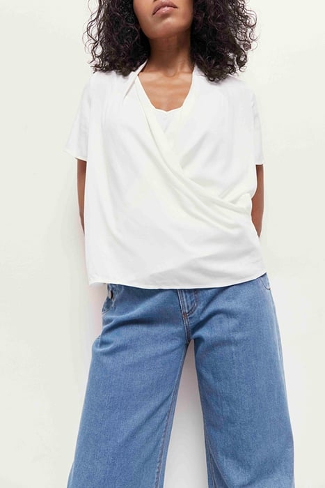 COREY - ECOVERO™ ECRU LENZING™ WRAP TOP 1