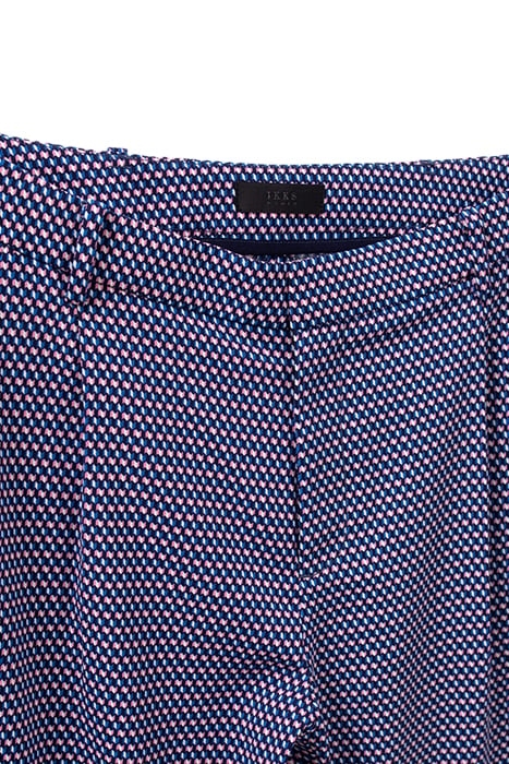 WHITE LENZING™ ECOVERO™ TROUSERS WITH OPTIC PRINT 6