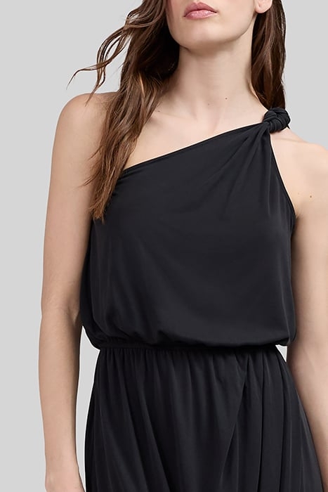 BLACK ONE SHOULDER LONG DRESS 3
