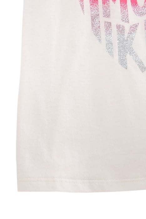 GIRLS' ECRU VEST TOP WITH HEART-SHAPED SLOGAN 4