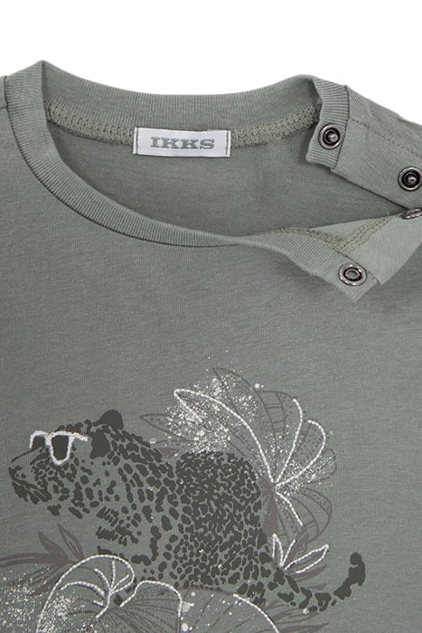 BABY BOYS’ KHAKI T-SHIRT AND ECRU BERMUDA SHORTS OUTFIT 4