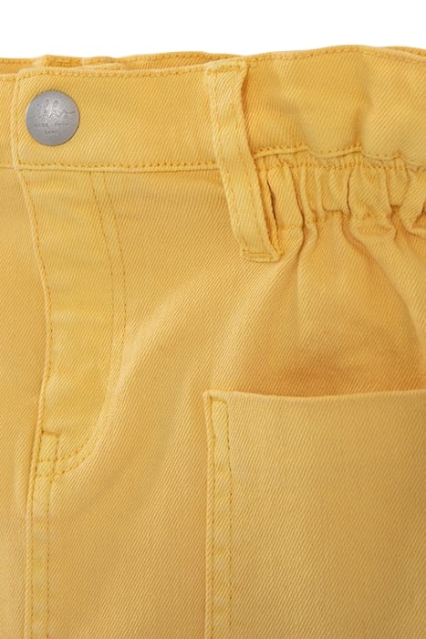 GIRLS' YELLOW DENIM SKIRT WITH ROCK JUNGLE PRINT SCARF 4