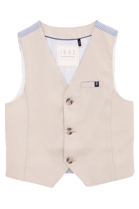BOY'S BEIGE FORMAL SUIT VEST 1