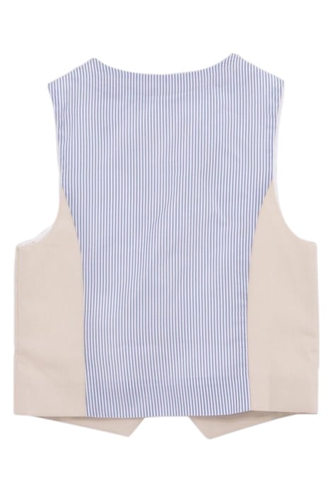 BOY'S BEIGE FORMAL SUIT VEST 2