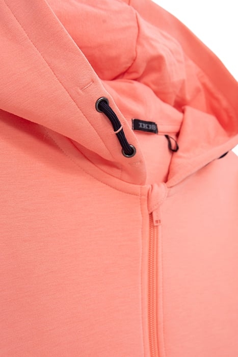 BOYS’ NEON ORANGE CARDIGAN, EMBOSSED CHECKERBOARD ON BACK 5