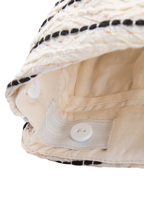 GIRLS’ ECRU SKIRT WITH STRIPED JACQUARD MOTIF 5