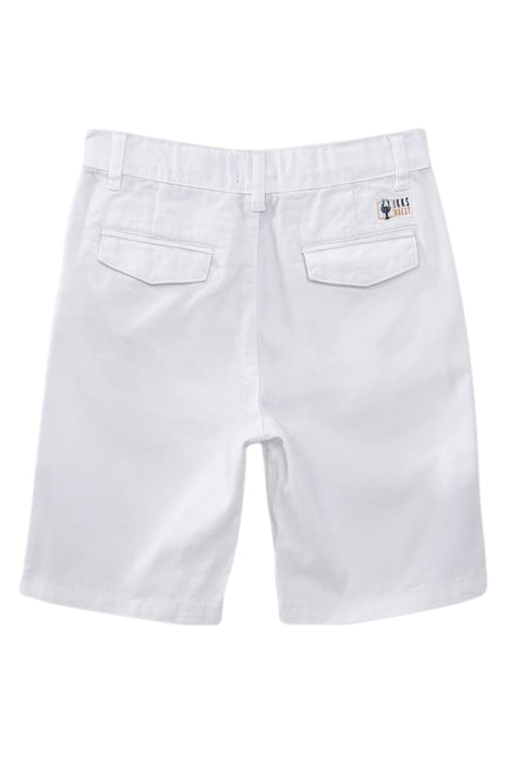 BOYS' WHITE BERMUDA SHORTS 2