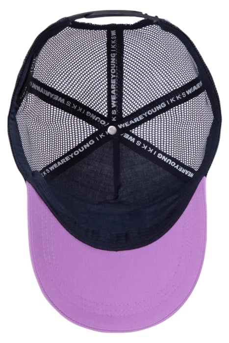 BOYS’ PURPLE, WHITE, AND NAVY MESH CAP 5