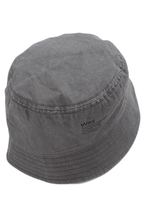 BOYS’ GREY ORGANIC COTTON SUN HAT WITH SLOGAN PRINT 4