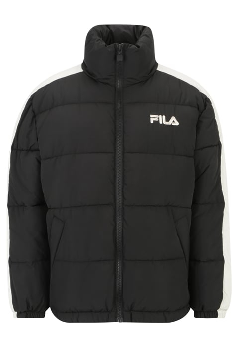 LESZNO 90'S PUFFER JACKET BLACK-ANTIQUE WHITE 4