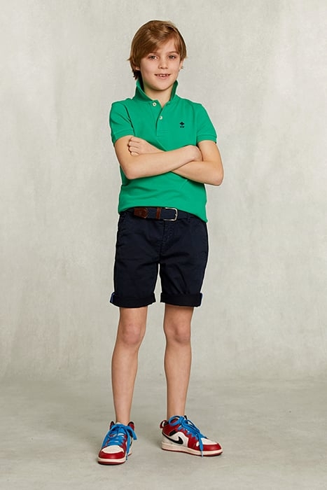CUSTOM FIT BASIC COTTON POLO PAPAYA GREEN 3