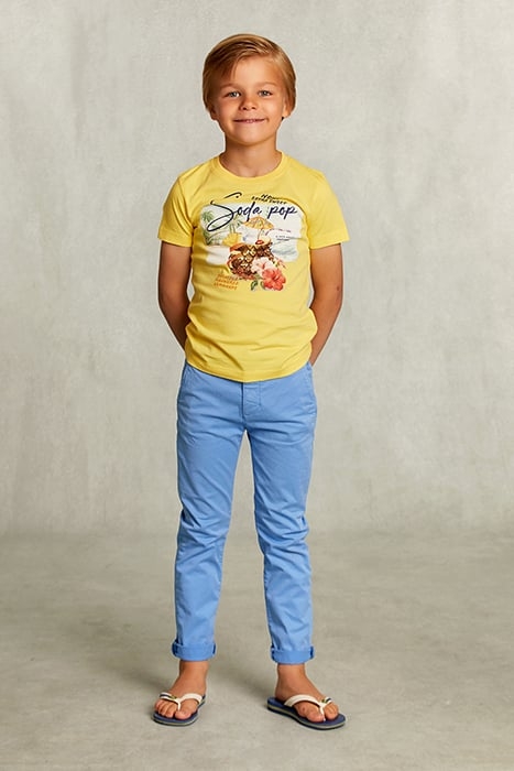 NORMAL FIT BASIC T-SHIRT IN BUTTERFLY YELLOW 3