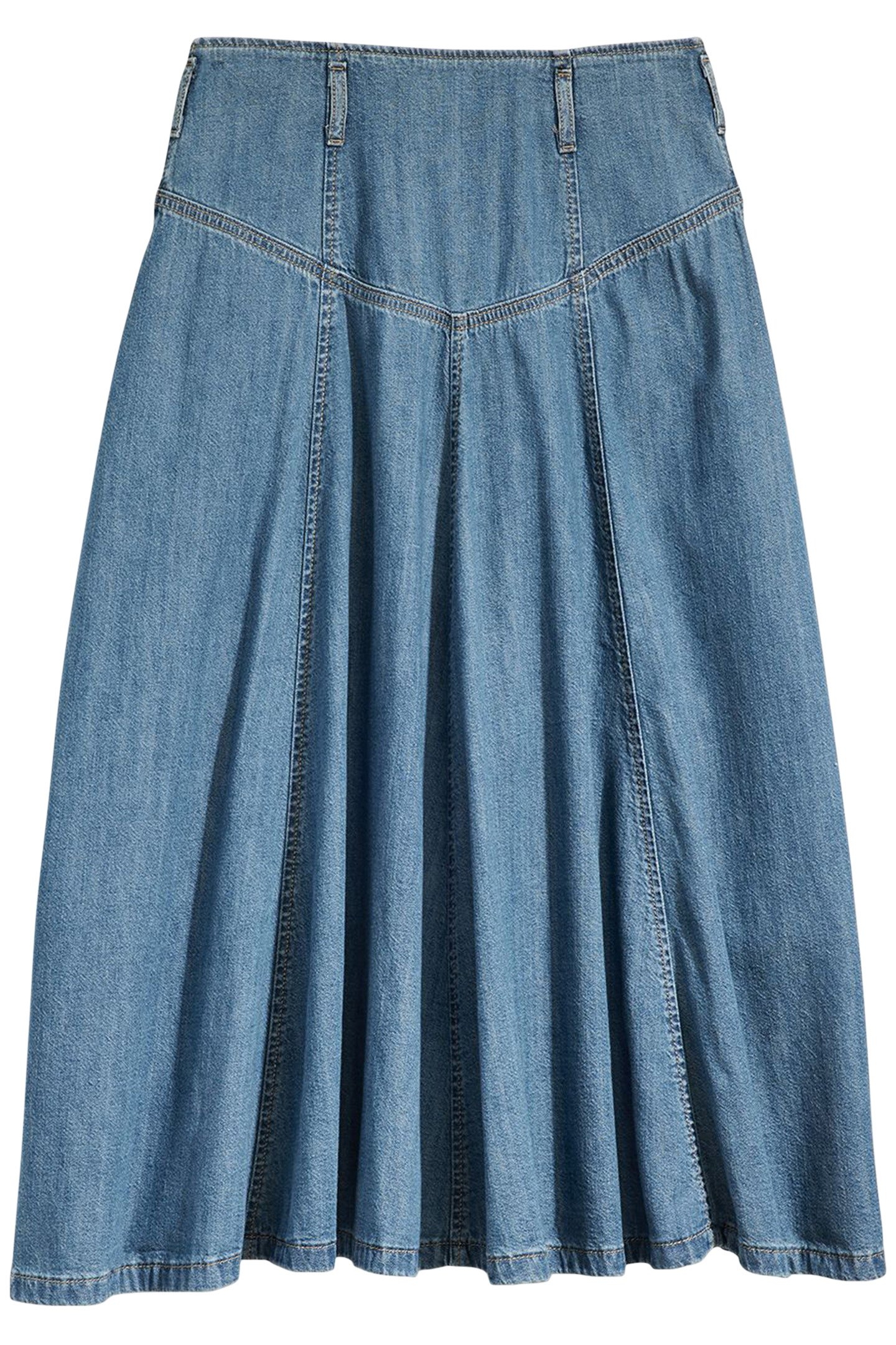 BUTTON-FRONT CIRCLE LIGHTWEIGHT SKIRT 4