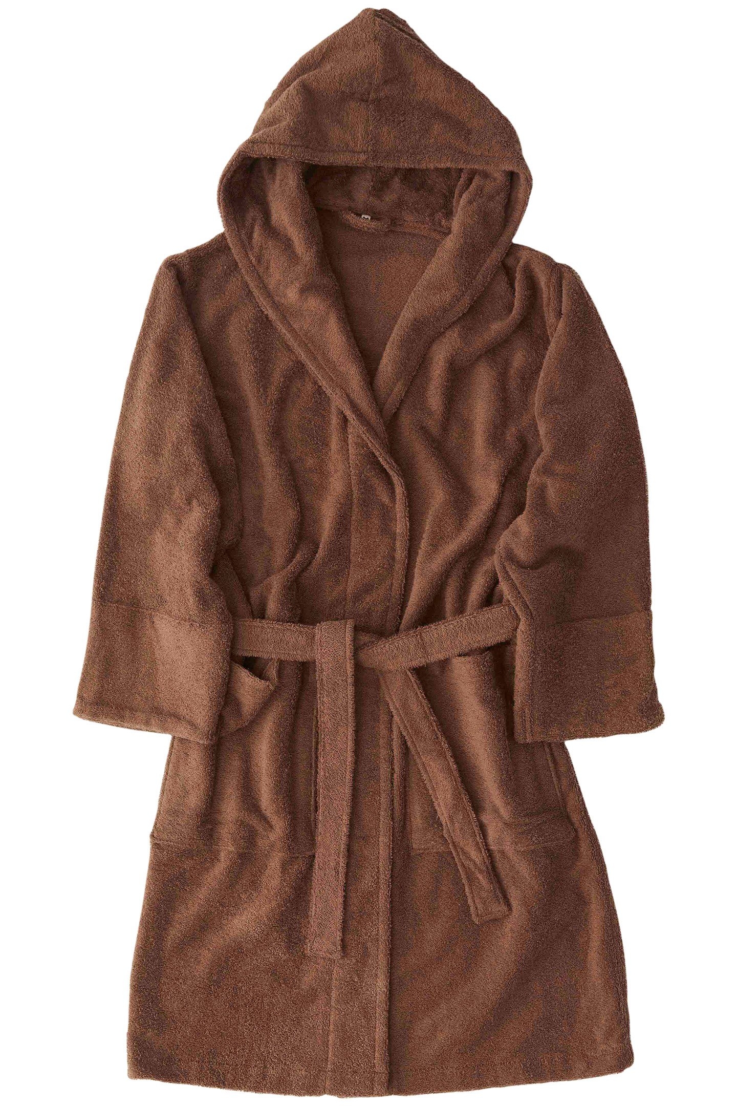 UNISEX HOODED BATHROBE KODIAK BROWN 1
