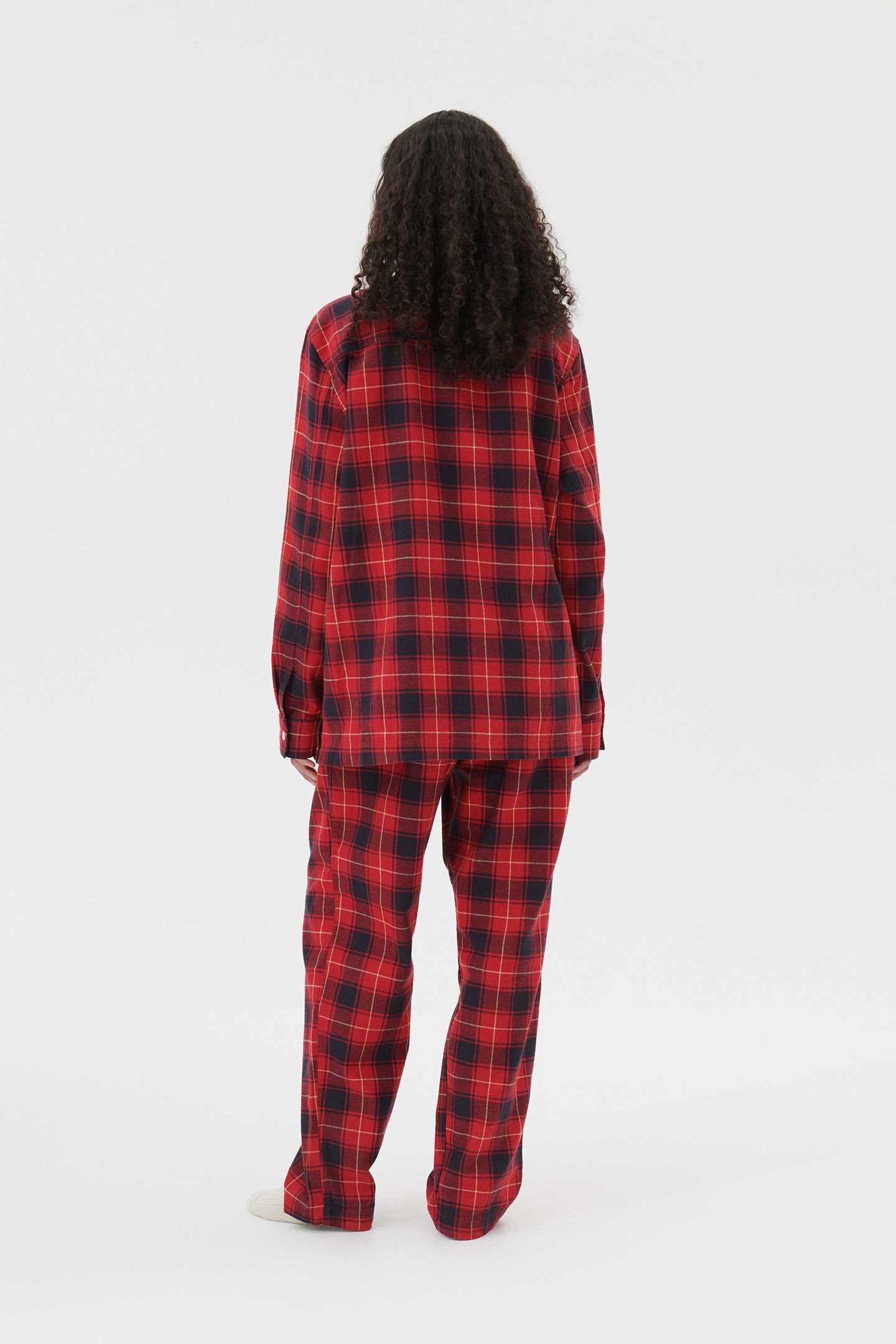 UNISEX FLANNEL, PYJAMAS PANTS RED PLAID 2