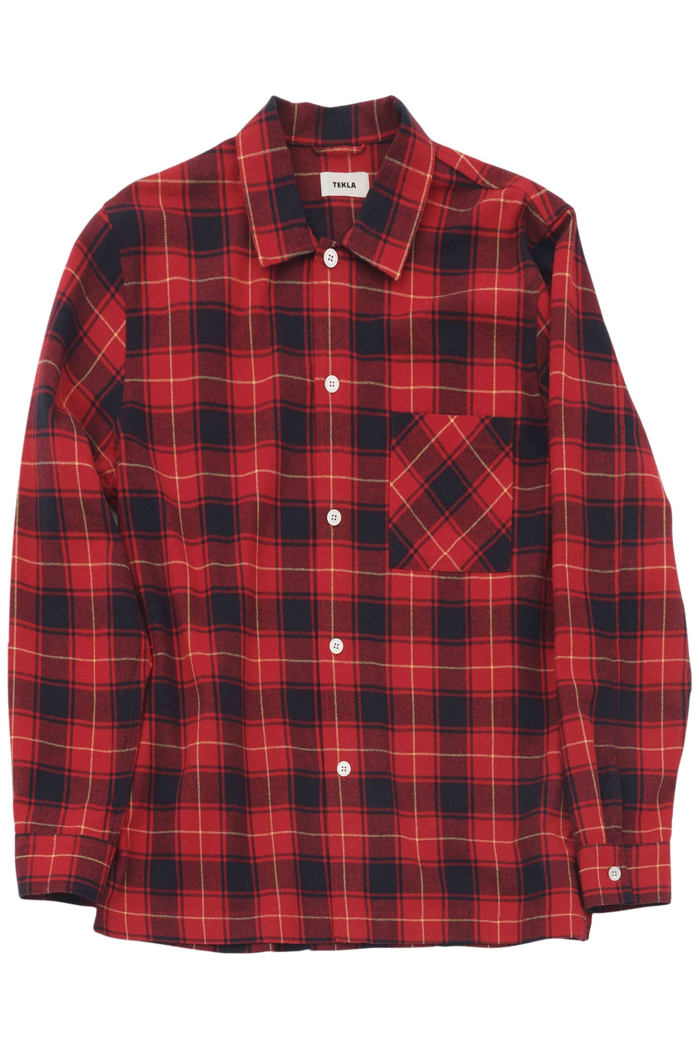 UNISEX FLANNEL, PYJAMAS SHIRT RED PLAID 1