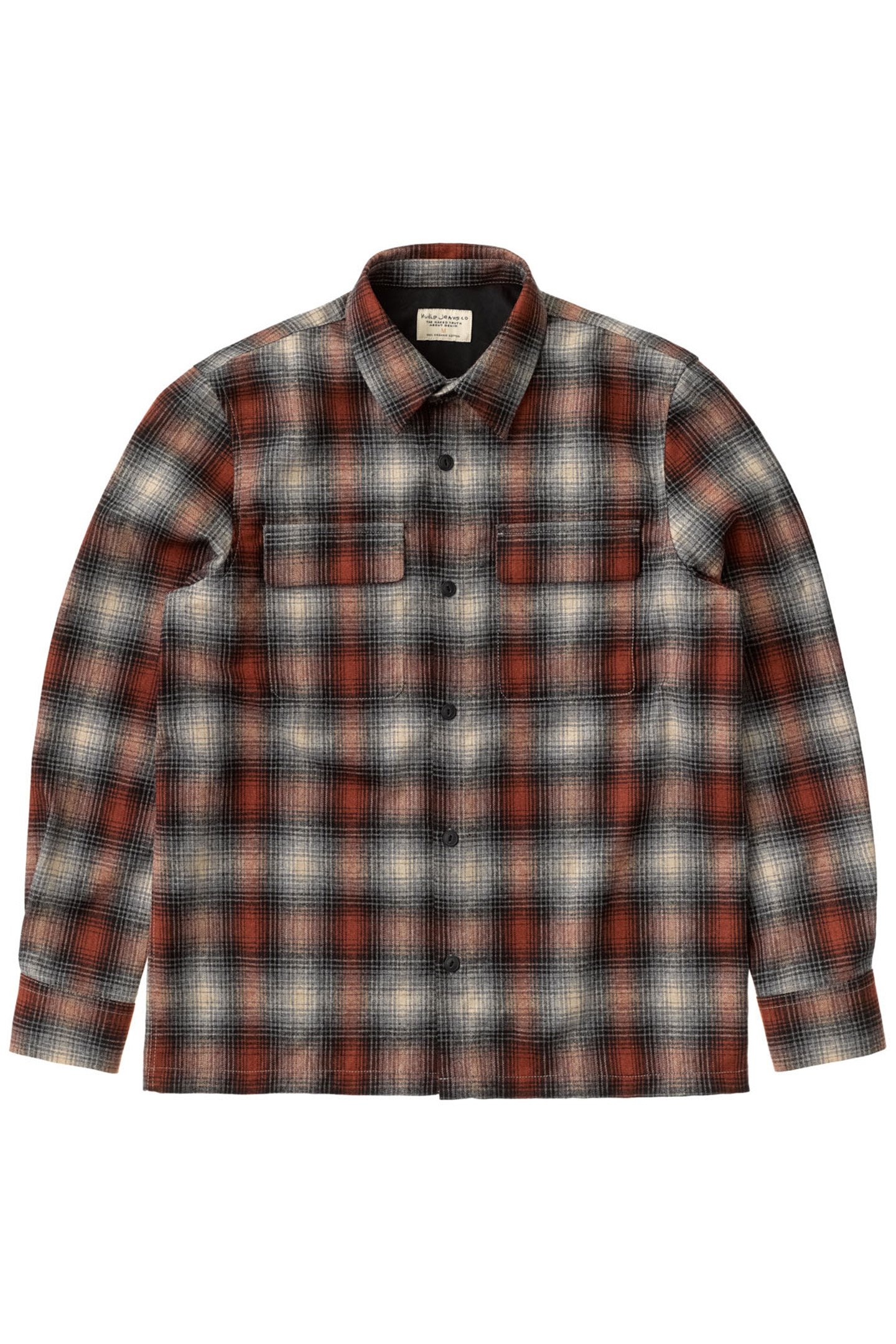 STEN SHADOW CHECK WOOL POPPY RED 1