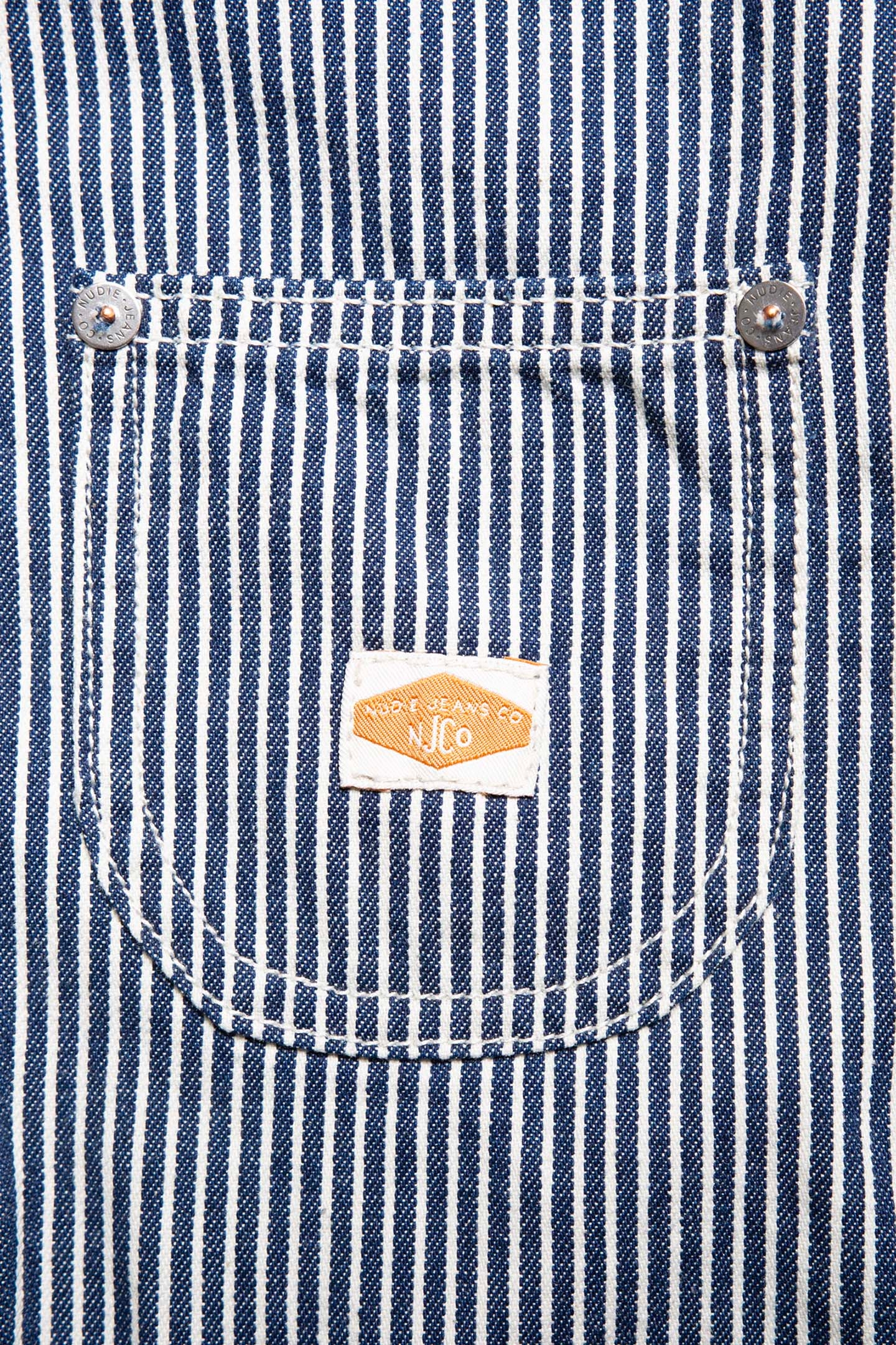 EVA HICKORY STRIPED JACKET BLUE OFFWHITE 6