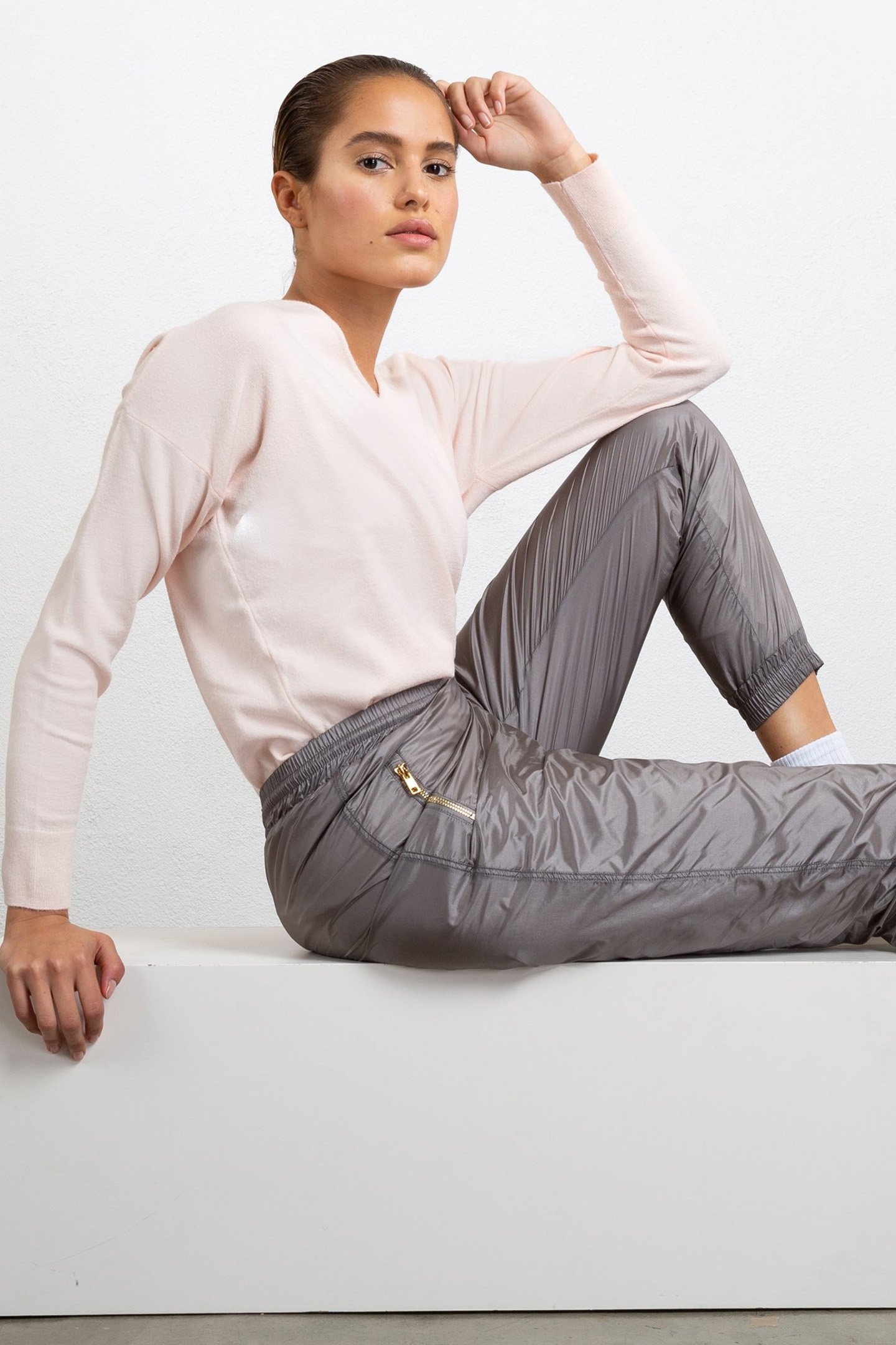 PANTS NYLON TRAINER MIRAGE GREY 5