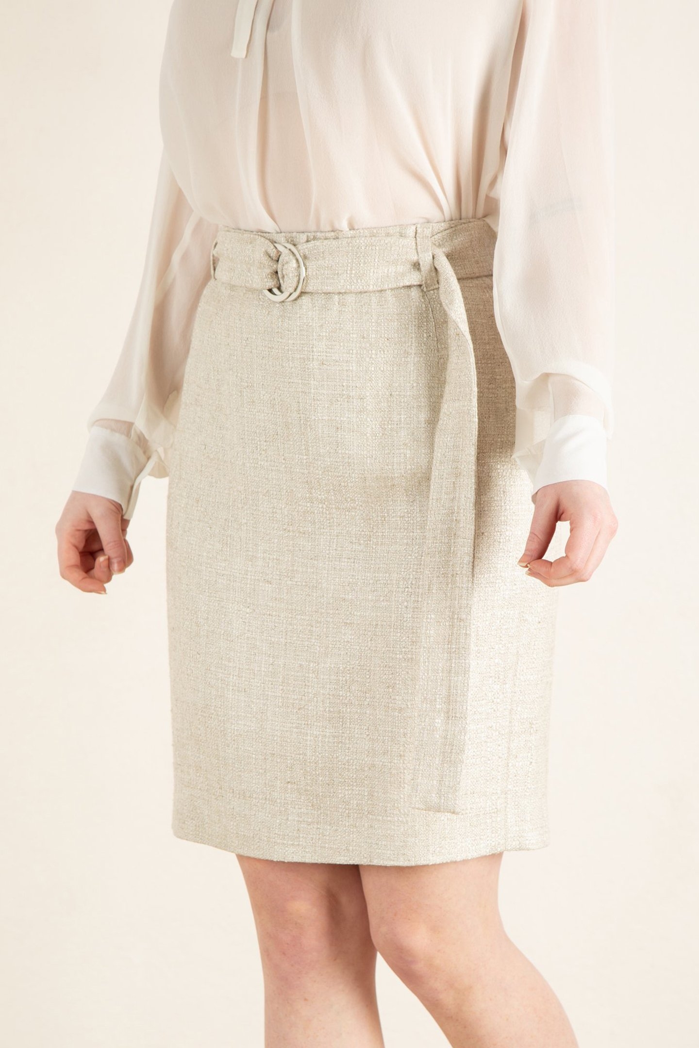 SKIRT TWEED CHECK YEAST 5