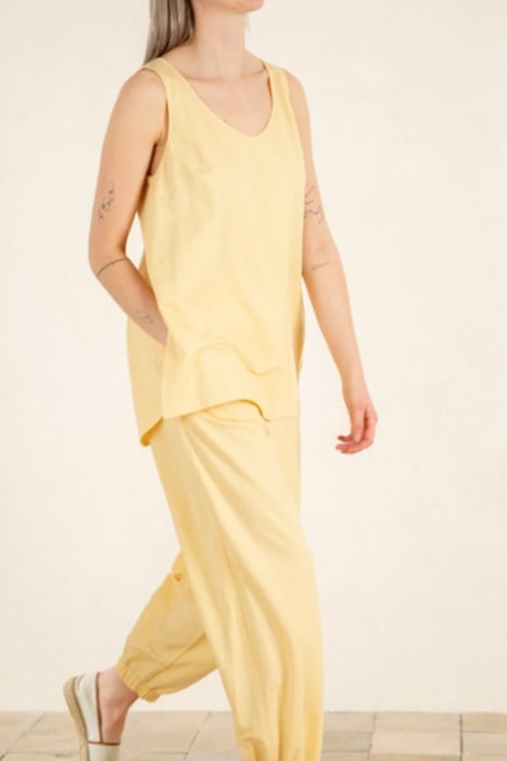 FLUID PUFF PANTS YELLOW ROSE 4