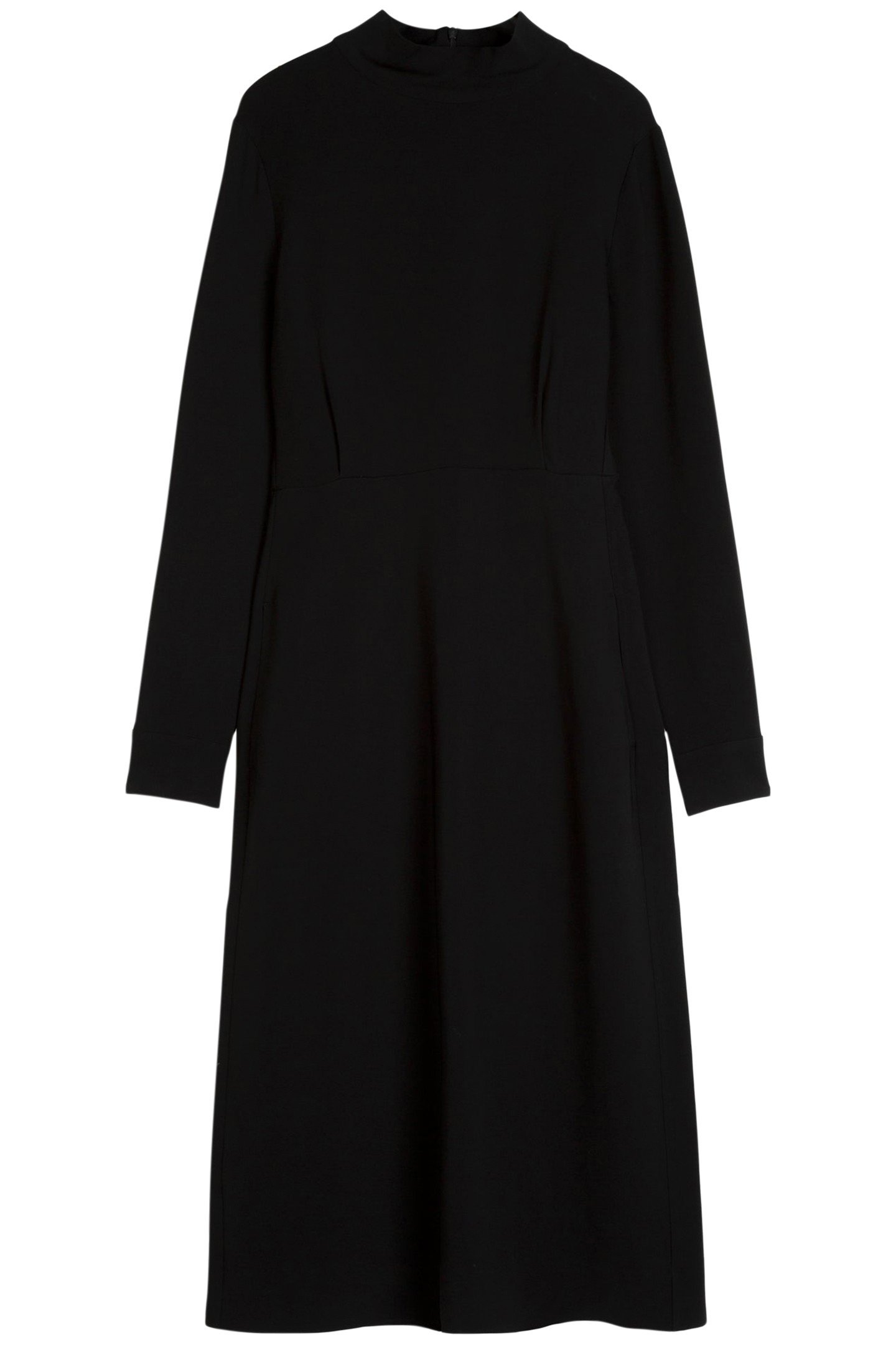 DRESS CREPE LONG SLEEVE BLACK 3