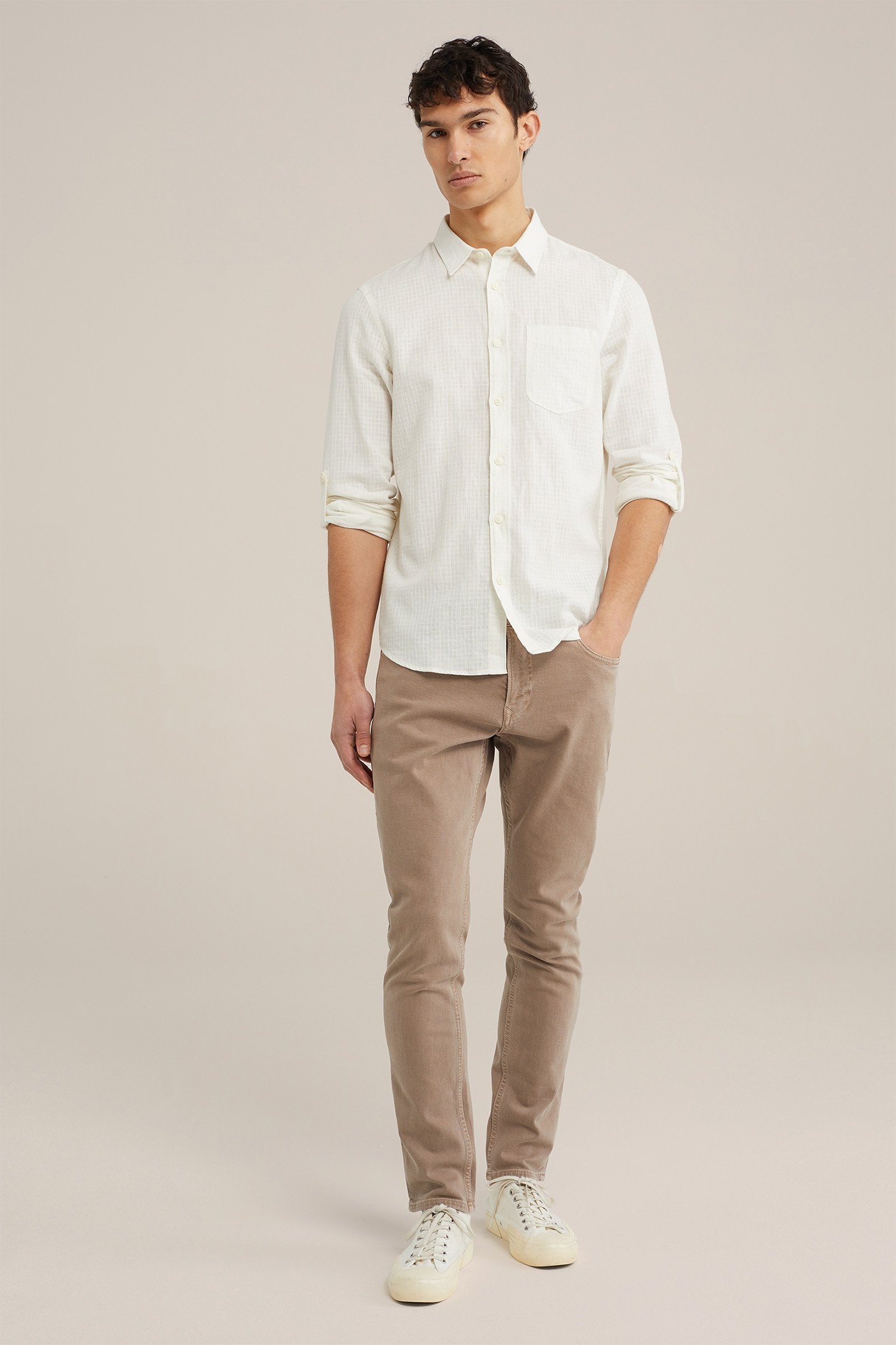 5-POCKET MID WAIST ELEPHANT GREY 3