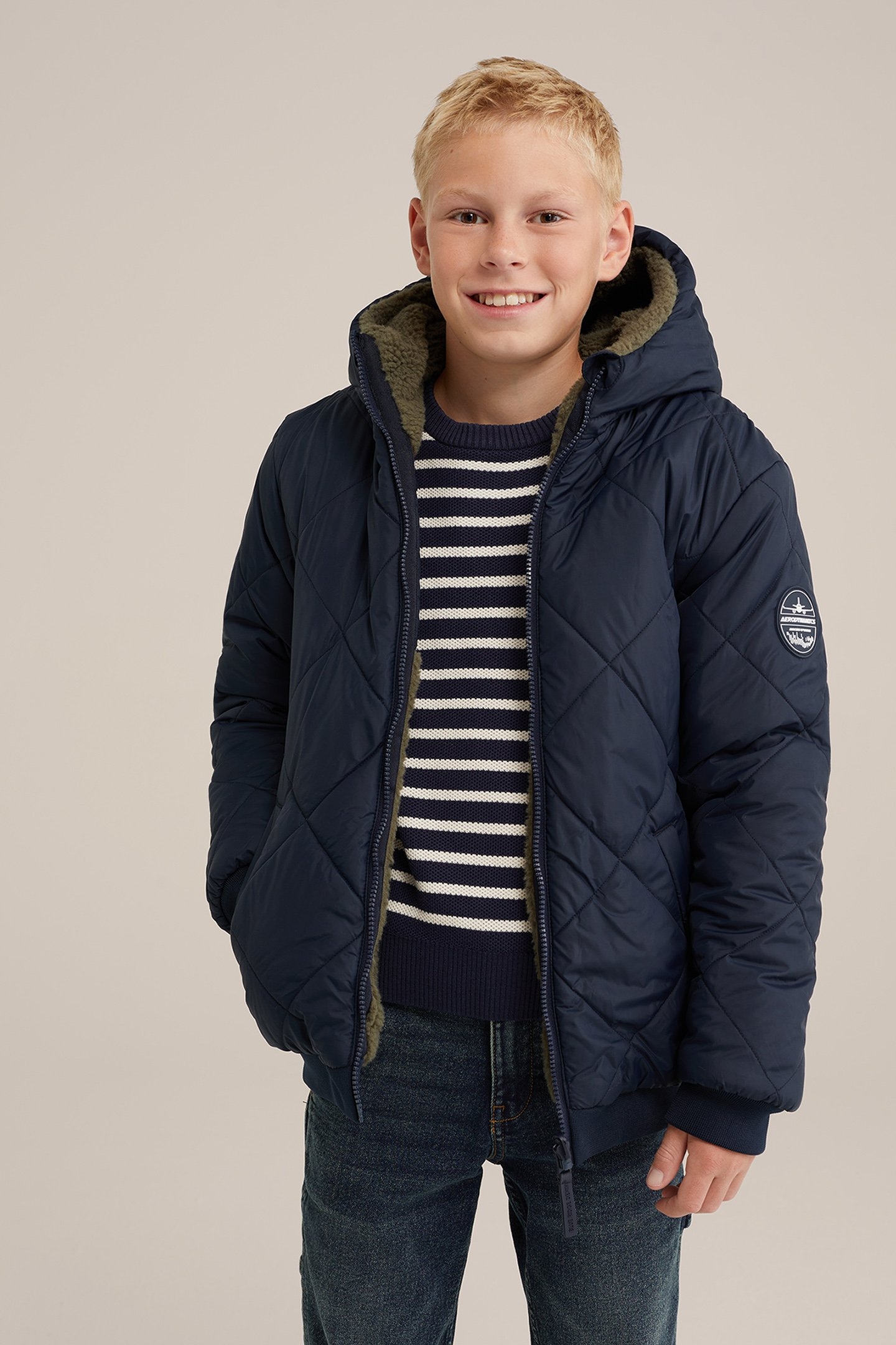 JACKET REVERSIBLE BOMBER NAVY BLUE 3