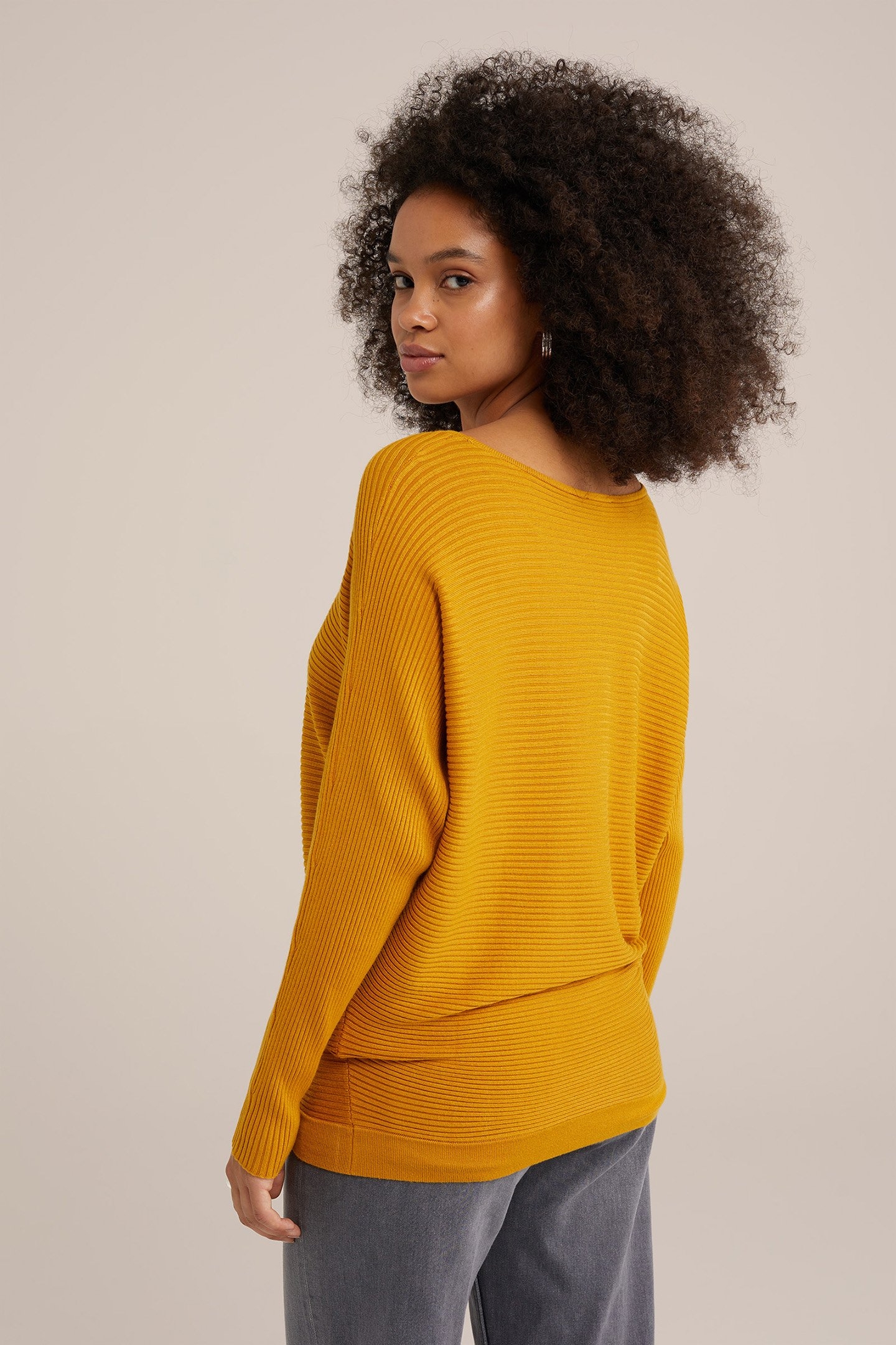 KNITTED PULLOVER MUSTARD YELLOW 2