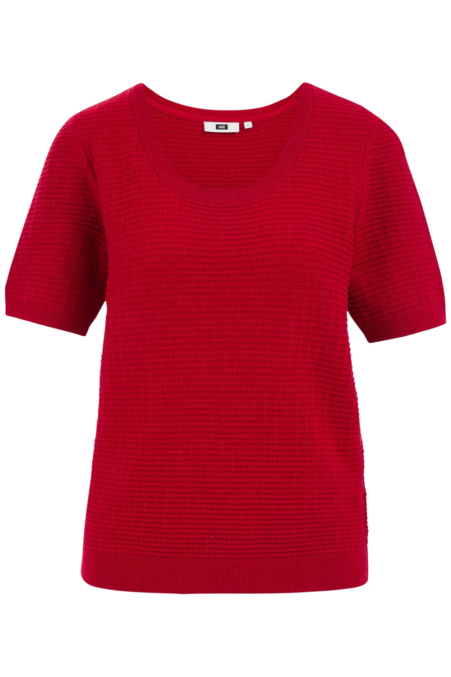 KNITTED PULLOVER BRIGHT RED 4