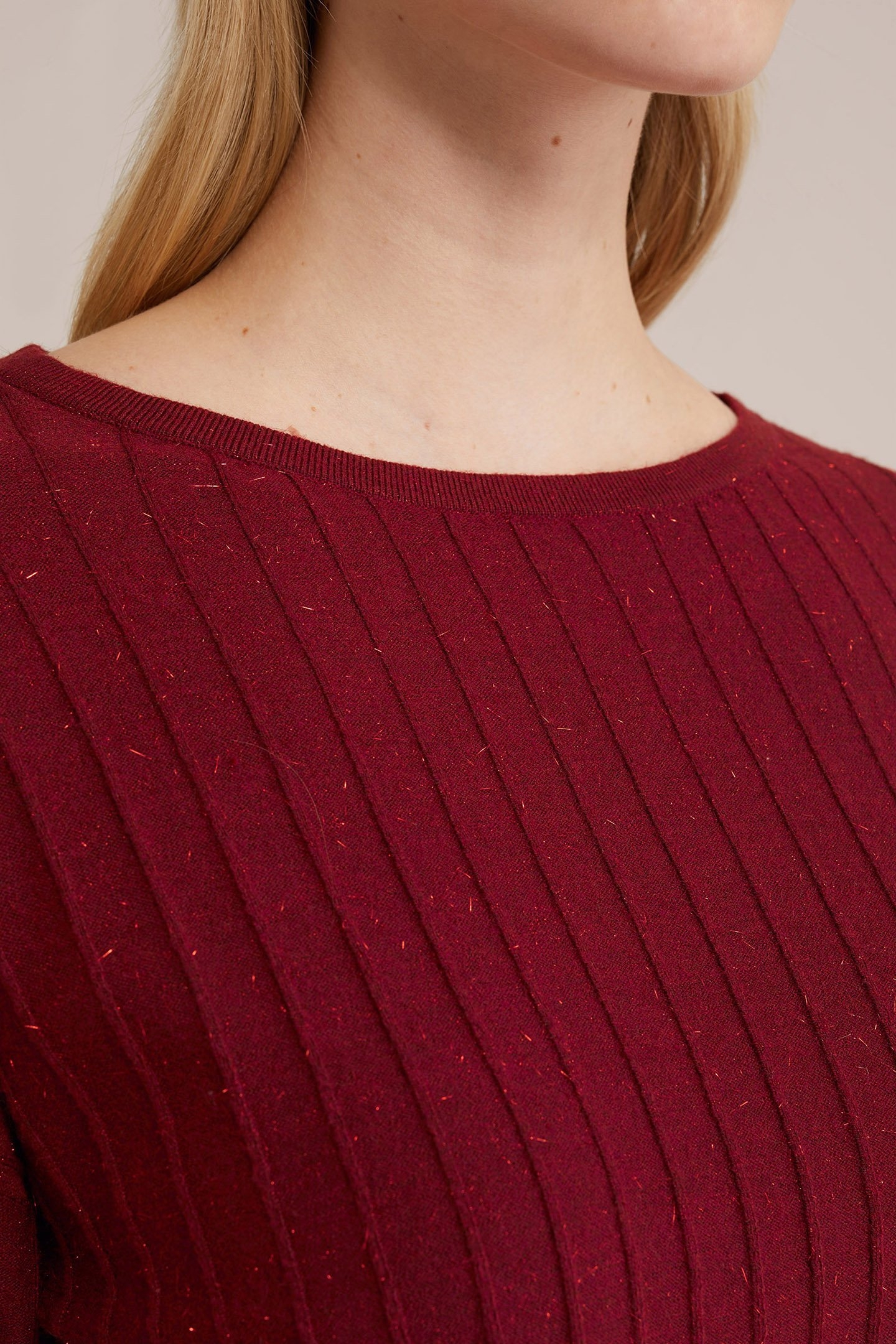 KNITTED PULLOVER FIRE RED 6