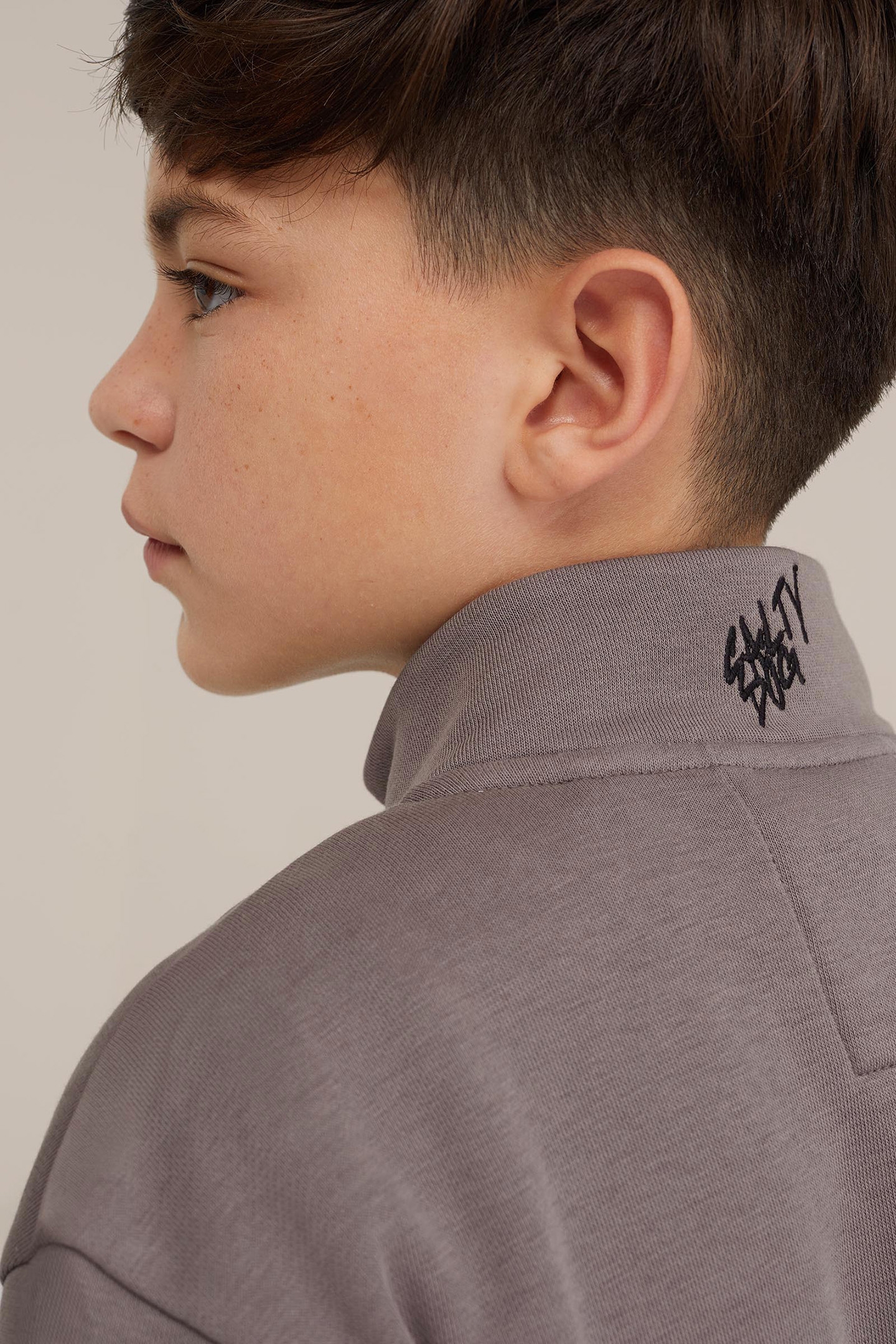 CARDIGAN WITH ZIPPER GREY 6