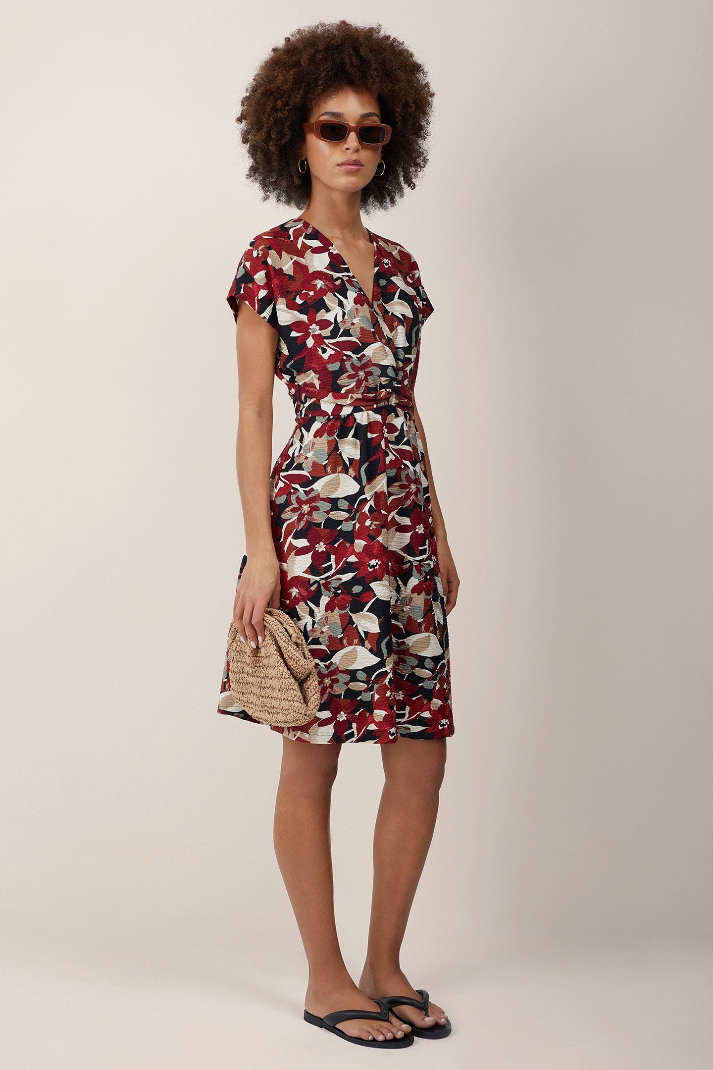 DRESS MID LENGTH MULTI-COLOURED 4