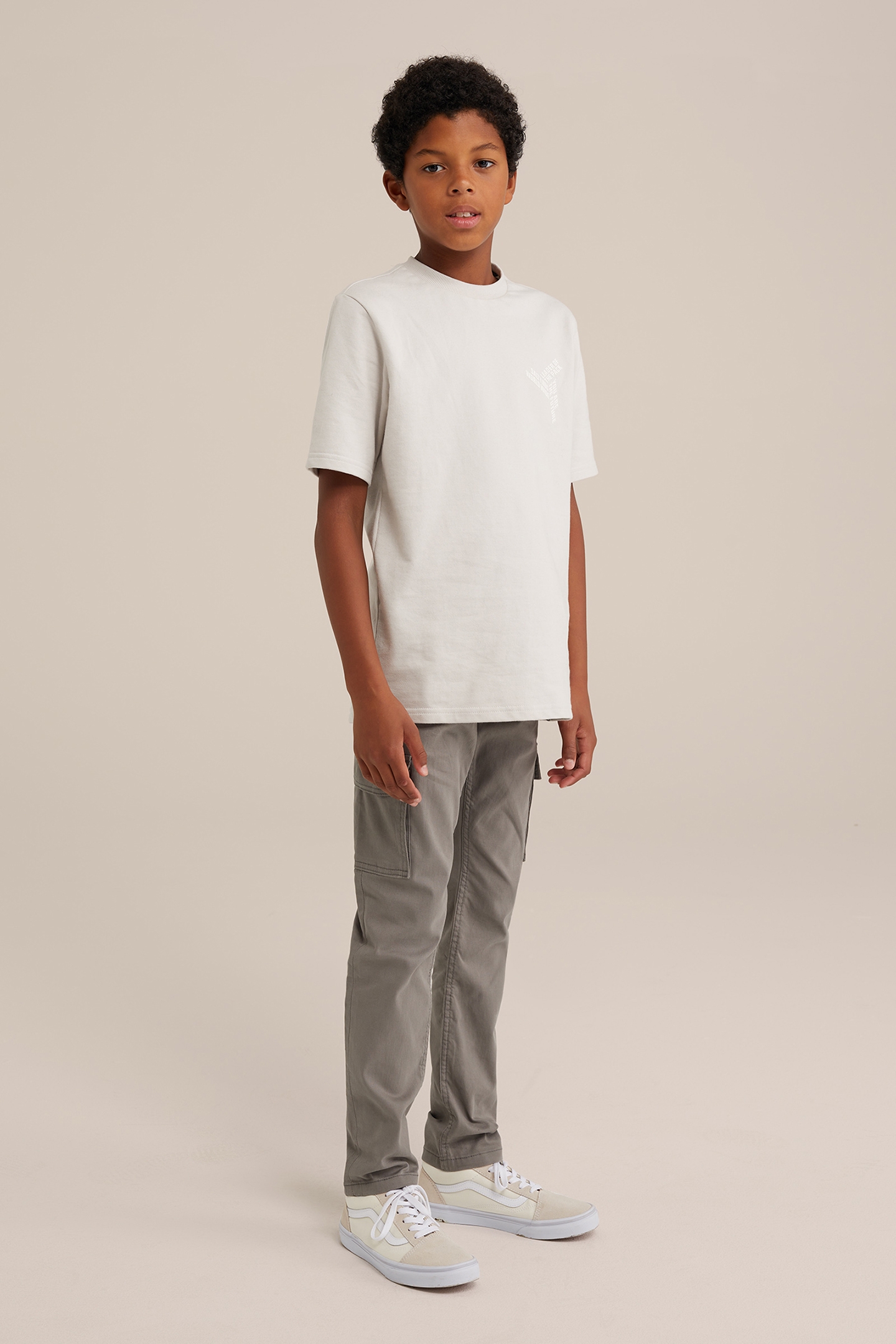 CARGO PANTS LIGHT GREY 2