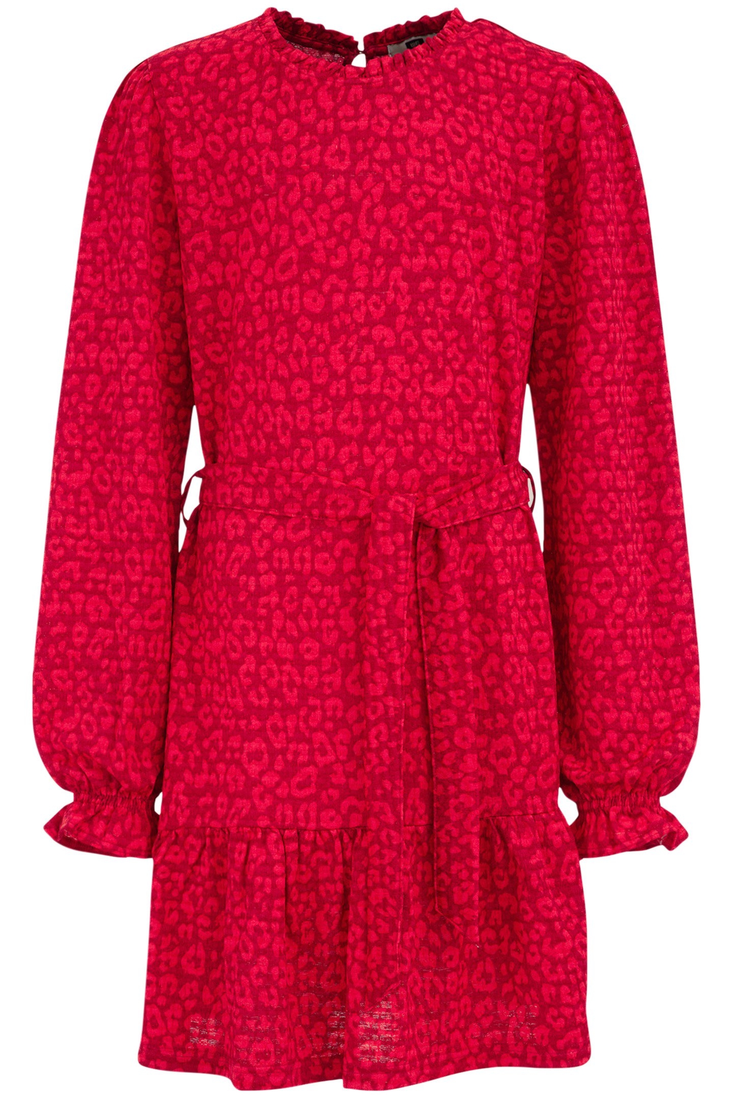 DRESS MID LENGTH BRIGHT RED 3