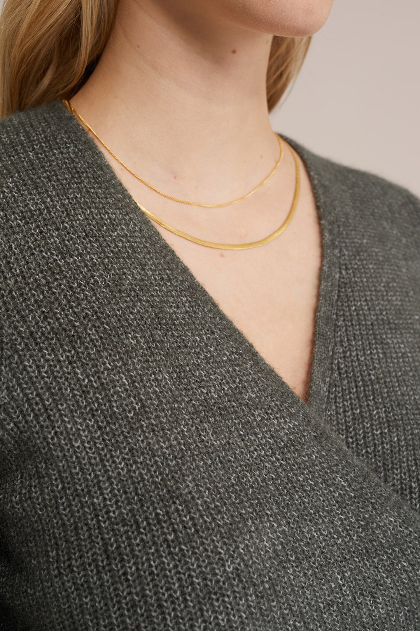 WRAP CARDIGAN GREYISH GREEN 5