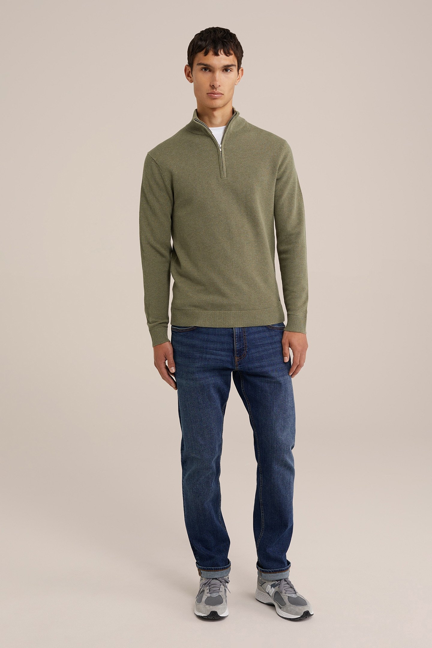 HALFWAY ZIPPER MOSS GREEN 3