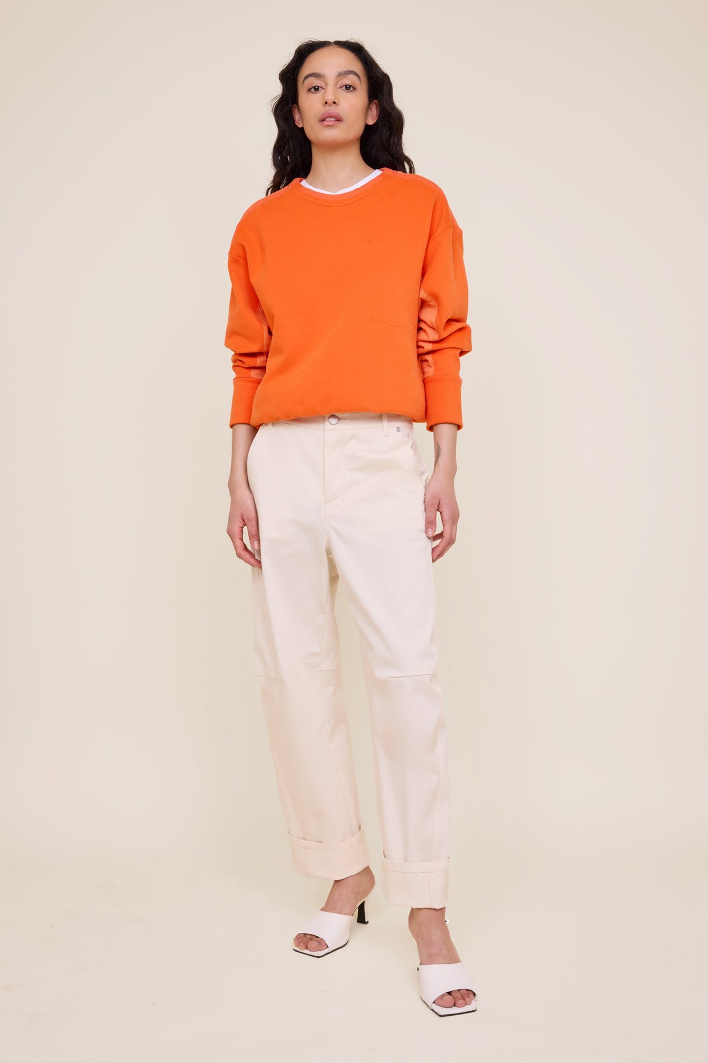 FLAT UTILITY SWEATER KOI ORANGE 1