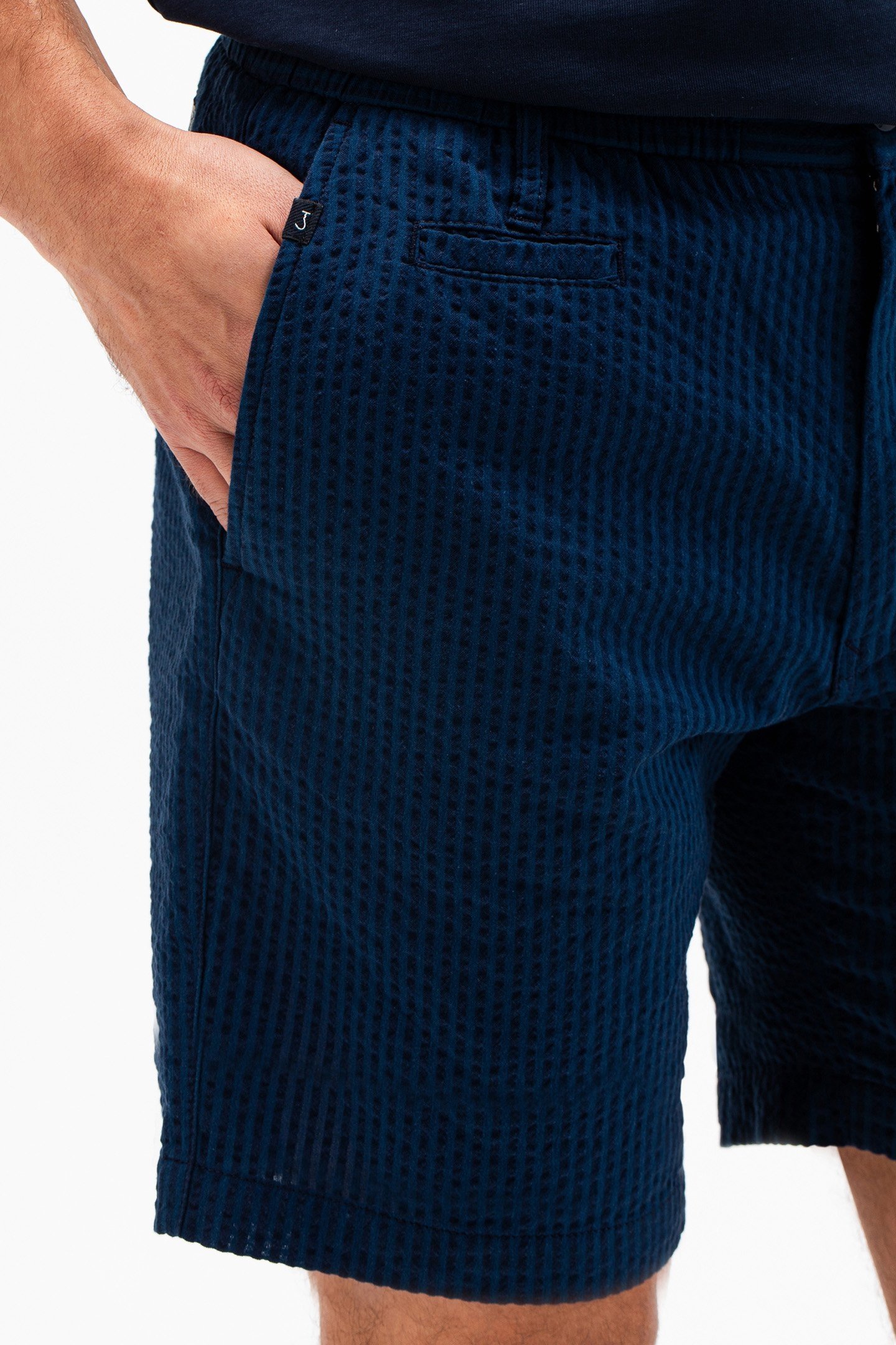 LONER MK 2 SEERSUCKER SHORT IRIS BLUE 4