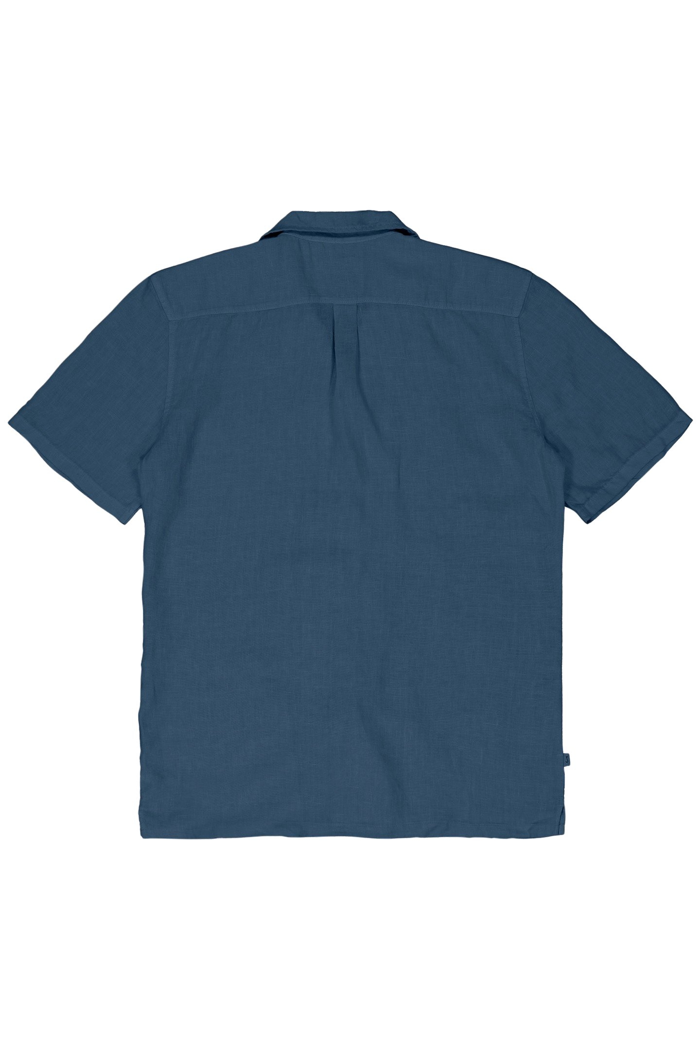 SANCHO LINEN SHIRT SS IRIS BLUE 4