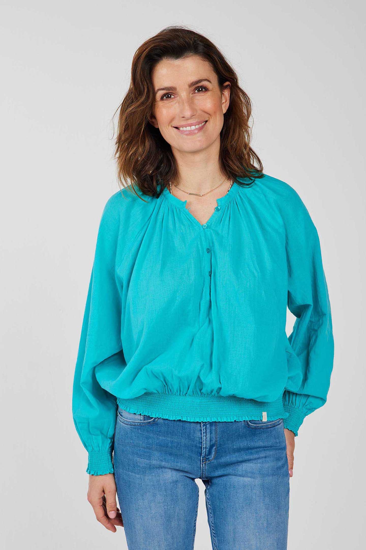 BLOUSE LIMA SOLID CERAMIC GREEN 1