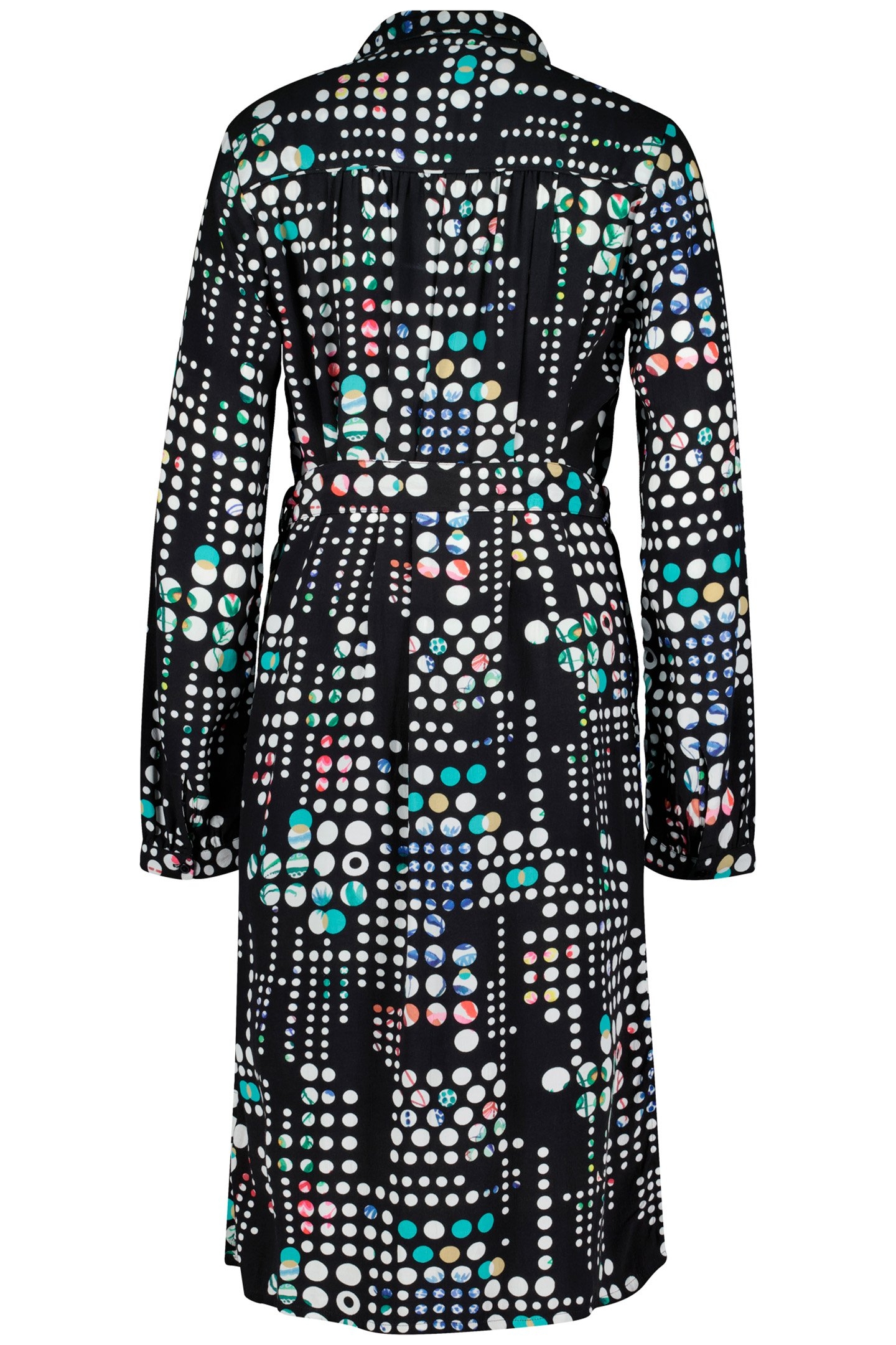 LONGER TUNIC PRECIOUS, 3/4 SLEEVE BLACK WITH SECRET DOT PRIN 5