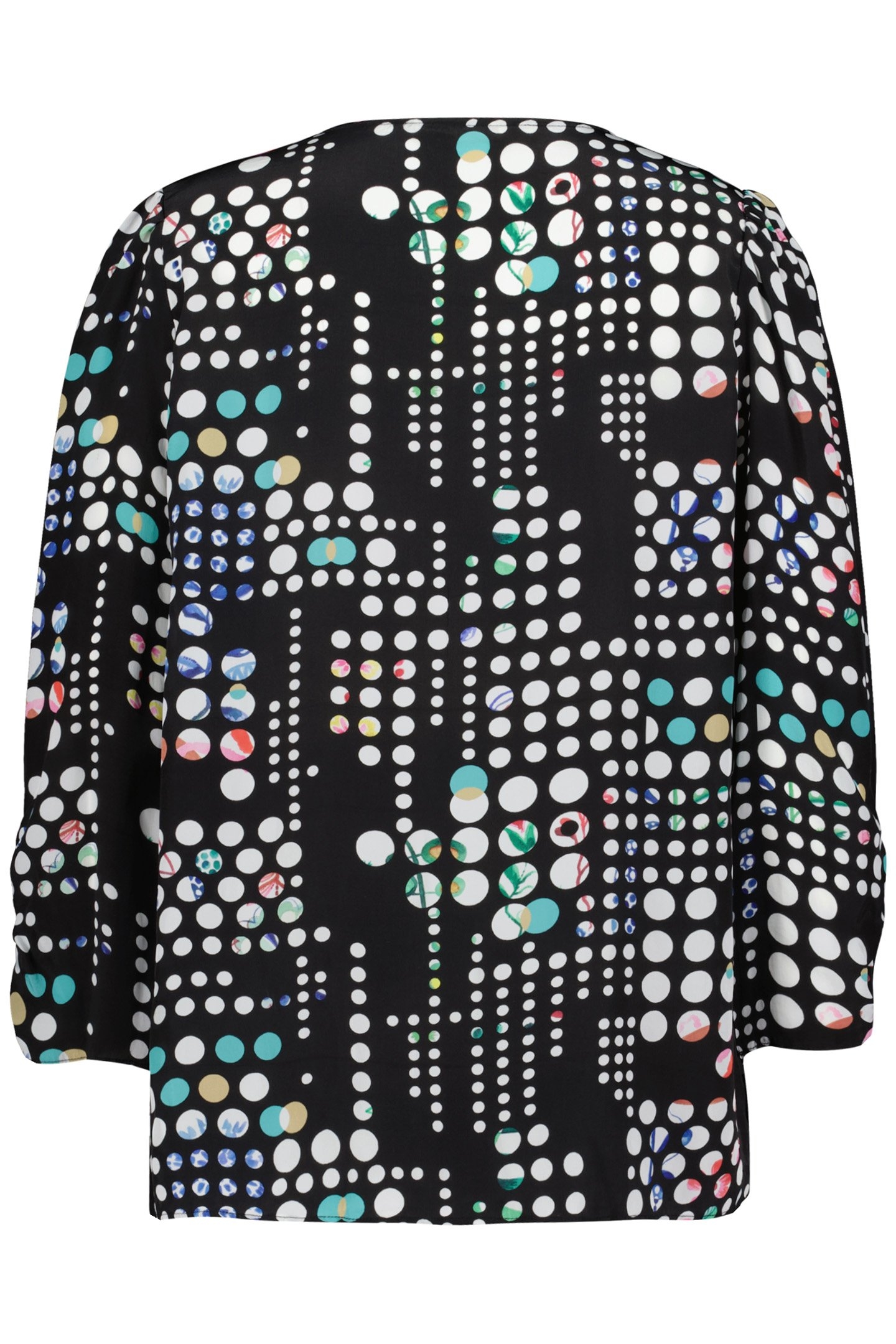 BLOUSE IDYLLIC BLACK WITH SECRET DOT PRINT 5