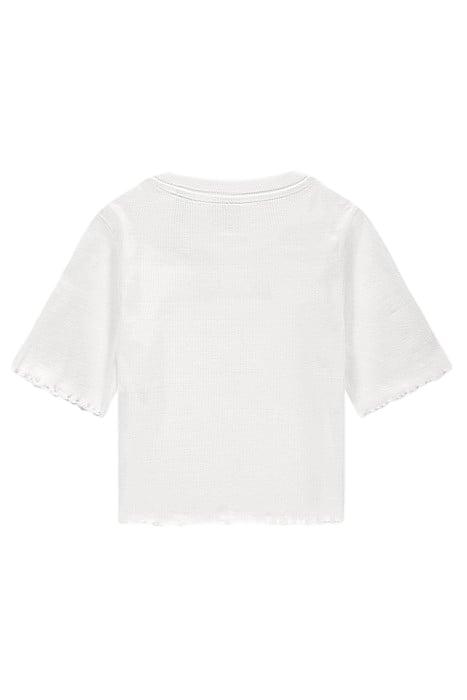 LETTUCE RIB T-SHIRT OFF WHITE 2