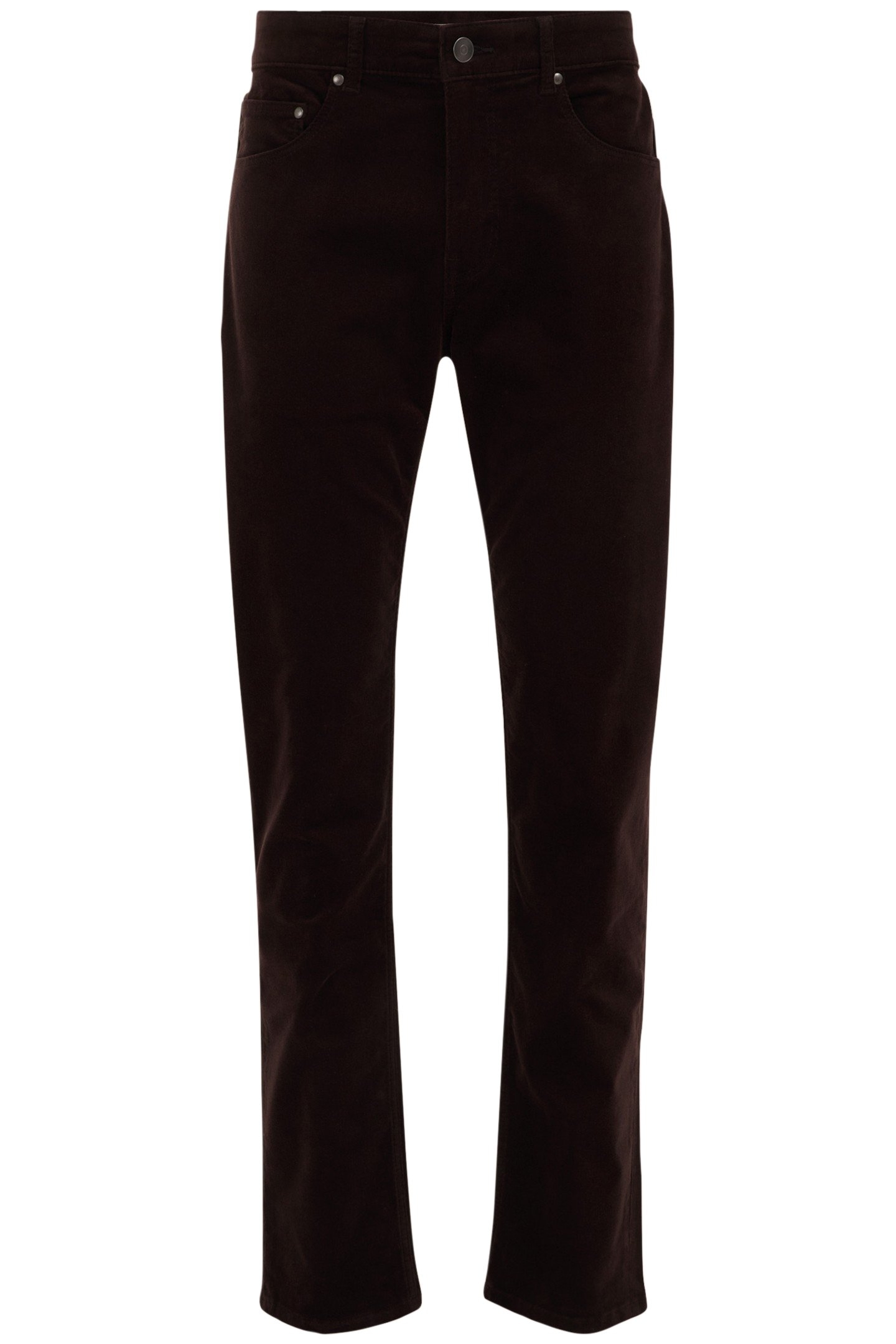 5-POCKET MID WAIST DARK BROWN 4