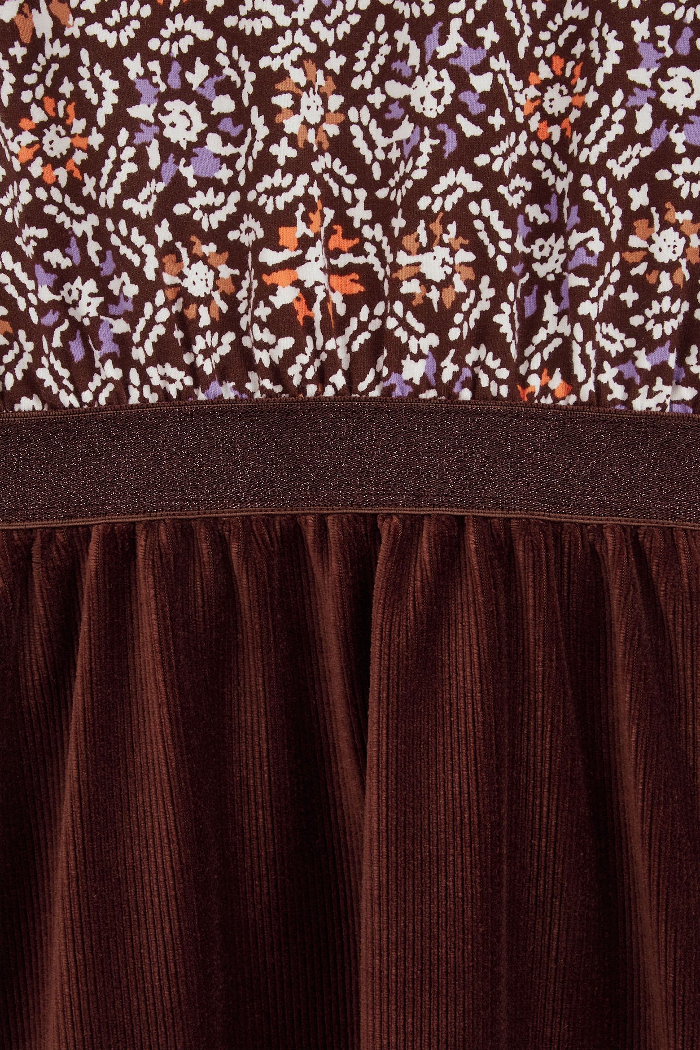 DRESS MID LENGTH BROWN 6