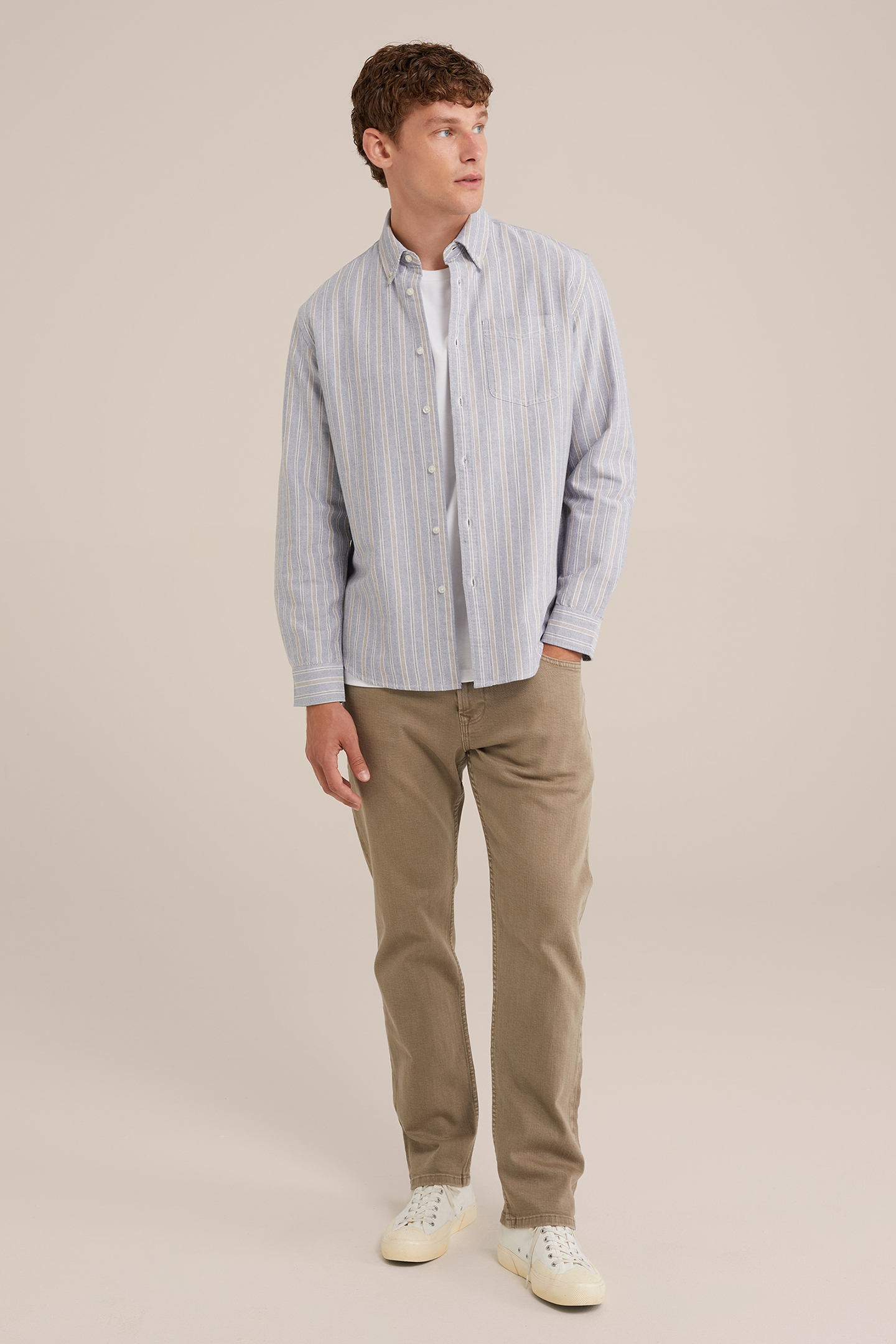 5-POCKET MID WAIST GREYISH GREEN 3